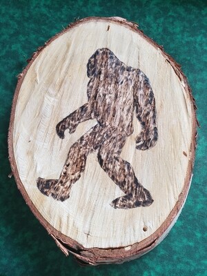 Wood Burned Bigfoot