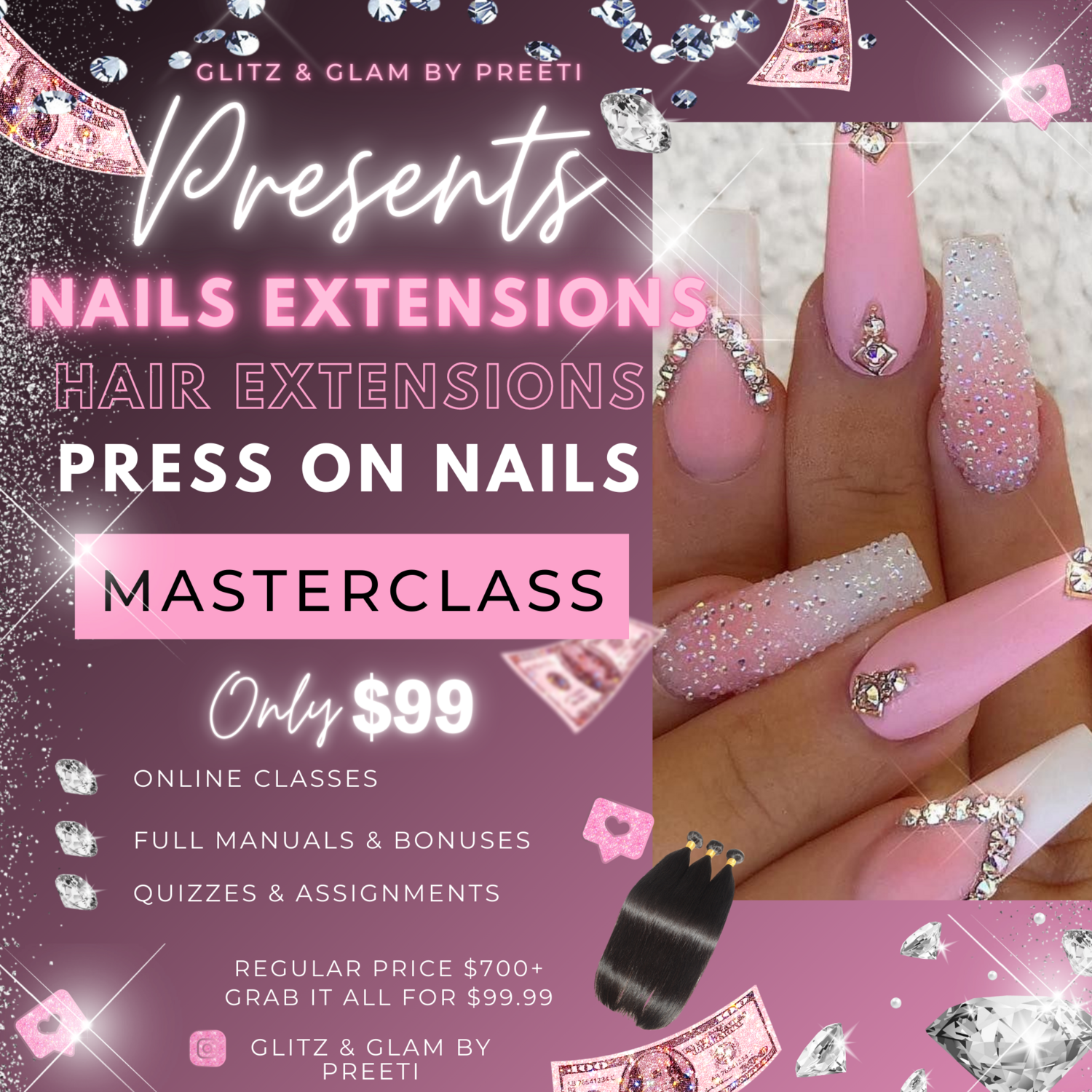 Nails art classes online more details 9372035302 @priti_beauty_world |  Instagram