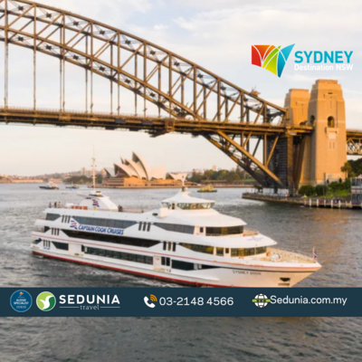 4D3N Sydney + Captain Cook Cruise - 1 DAY PASS (SIC)
