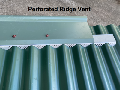 Ridge Vent - Perforated Ventilation