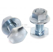 BOLT FACIA &amp; FLANGED NUT ASSY 8.8 GAL M12 X 30