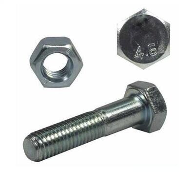 BOLT HEX HD 4.6 ZINC M16 X 100MM B/N