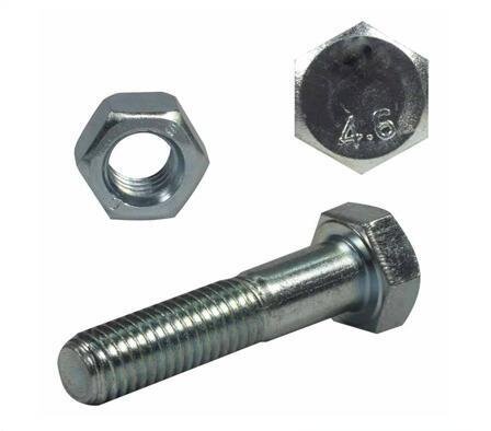 BOLT HEX HD 4.6 ZINC M16 X 130MM B/N