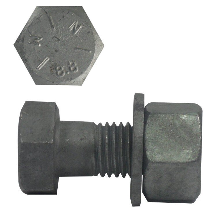 BOLT STRUCTURAL HEX HD 8.8 GAL M16 X 150MM ASSY