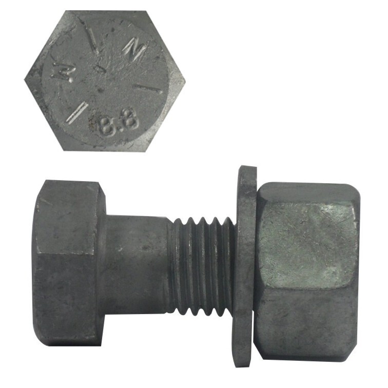 BOLT STRUCTURAL HEX HD 8.8 GAL M16 X 40MM ASSY