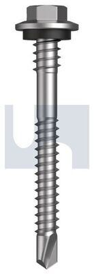 SCREW SDM HEX SEAL TOP LOK C4 12-14 X 50/53 COLOURED