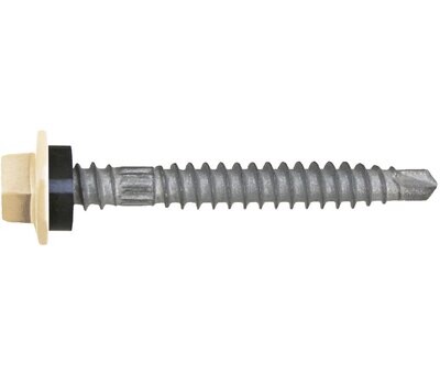 SCREW VORTEX ROOF HEX SEAL C4 M6.2-13 X 50 COLOURED