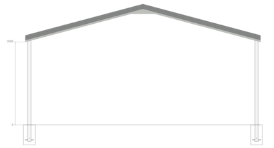 7M X 9M X 3M GABLE ROOF CARPORT – REG A TC3