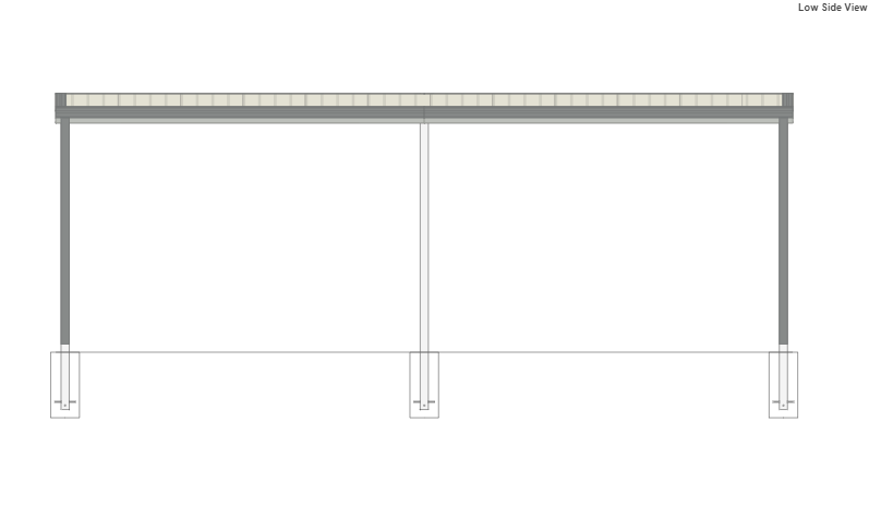 6M X 9M X 2.8M SKILLION ROOF CARPORT – REG A TC3
