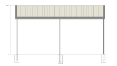 7M X 7M X 2.8M GABLE ROOF CARPORT – REG B TC2.5