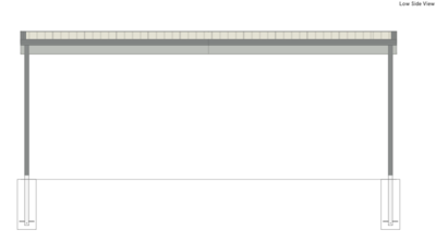7M X 9M X 3M SKILLION ROOF CARPORT – REG C TC2.5