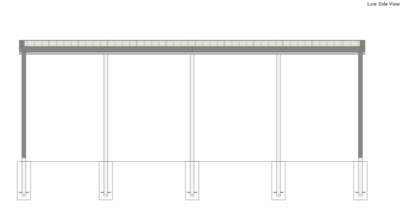 6M X 9M X 2.8M SKILLION ROOF CARPORT – REG C TC2.5