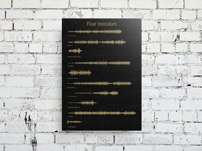 Tool - Fear Inoculum Album Aluminum Soundwave Art