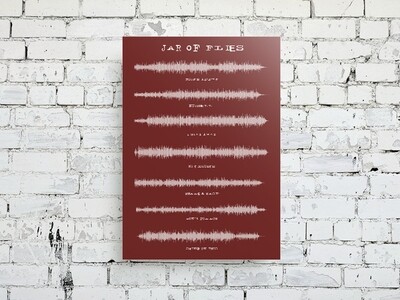 Alice In Chains Jar Of Flies Album Aluminum Soundwave Art