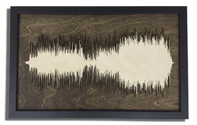 Any song turned into Art - Layered Wood