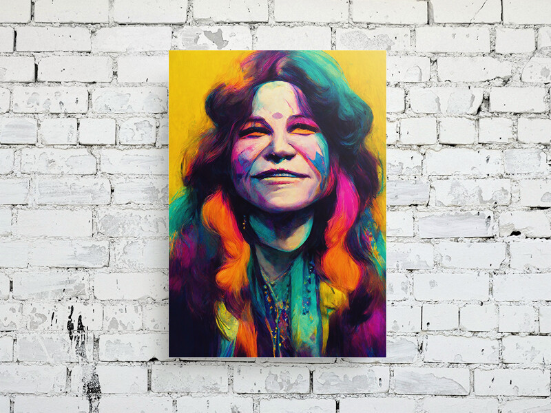 Janis Joplin Psychedelic Portrait