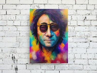 John Lennon Psychedelic Portrait
