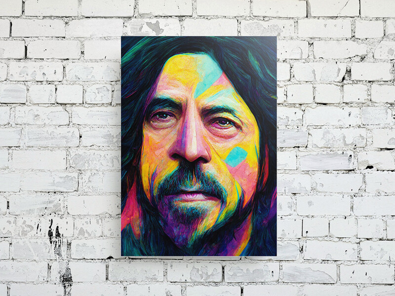 Dave Grohl Psychedelic Portrait