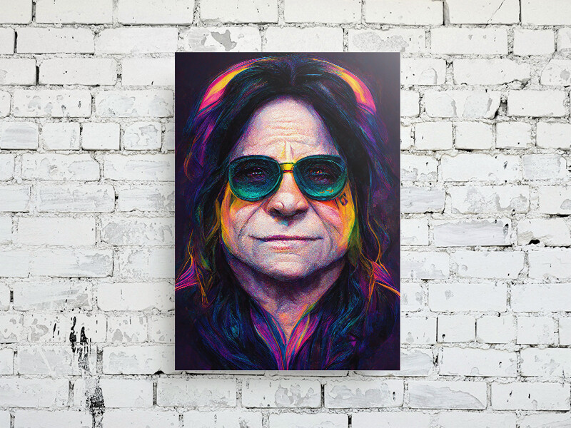 Ozzy Osbourne Psychedelic Portrait