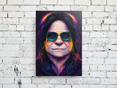 Ozzy Osbourne Psychedelic Portrait