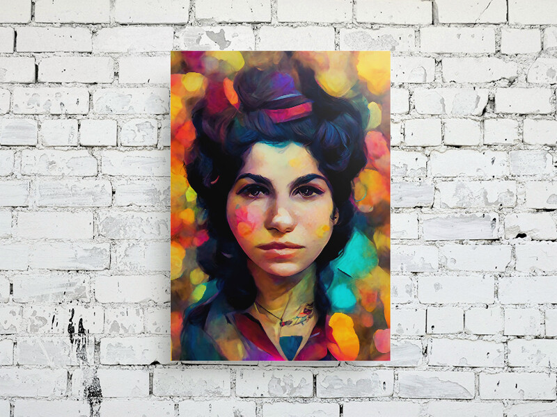Amy Whinehouse Psychedelic Portrait