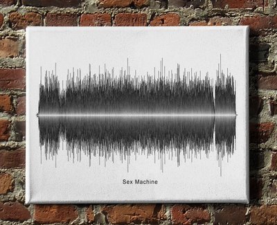 James Brown - Sex Machine Soundwave Canvas