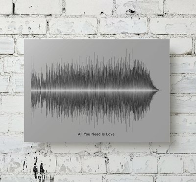 Beatles - All You Need Is Love Aluminum Soundwave Art