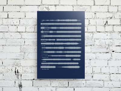 Foo Fighters - The Colour and the Shape Aluminum Soundwave Art