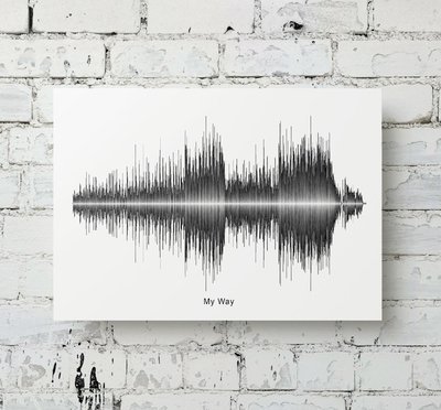 Frank Sinatra - My Way Aluminum Soundwave Art