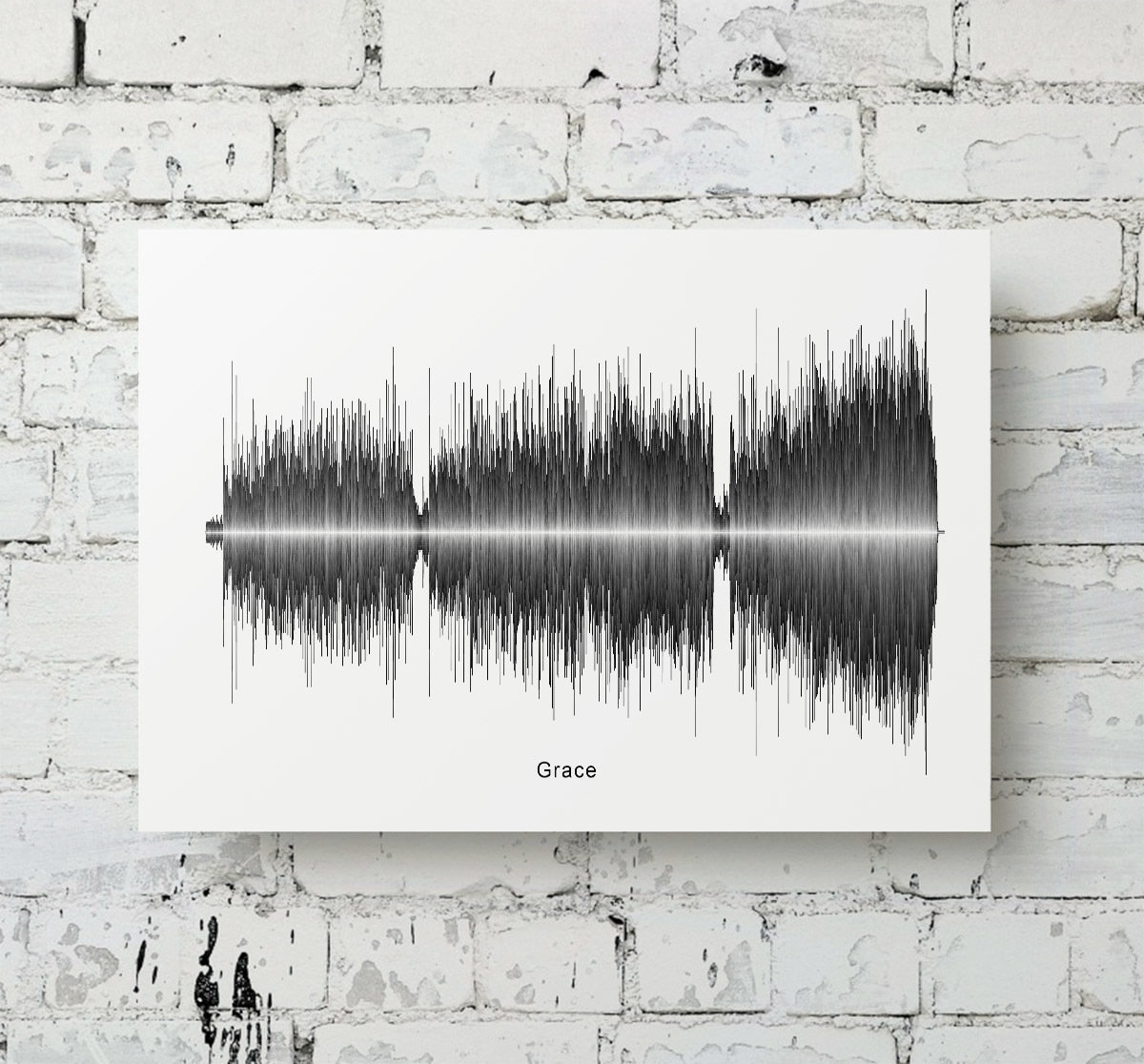 Jeff Buckley - Grace Aluminum Soundwave Art