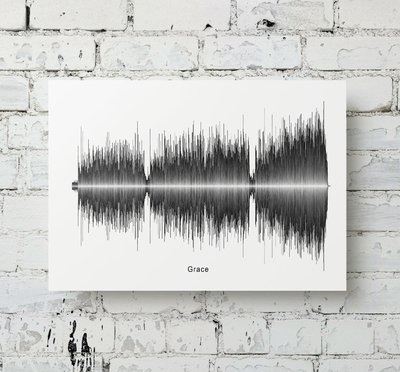 Jeff Buckley - Grace Aluminum Soundwave Art