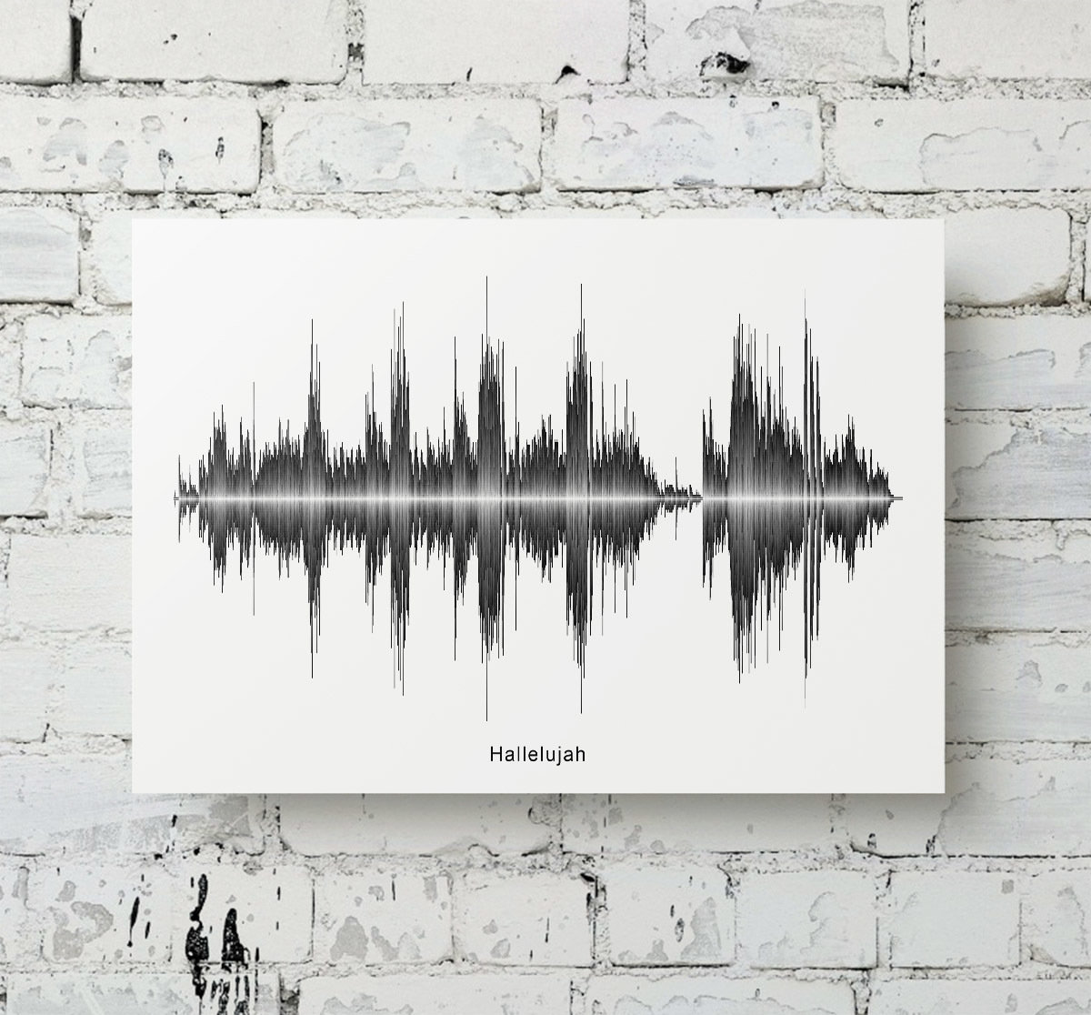 Jeff Buckley - Hallelujah Aluminum Soundwave Art