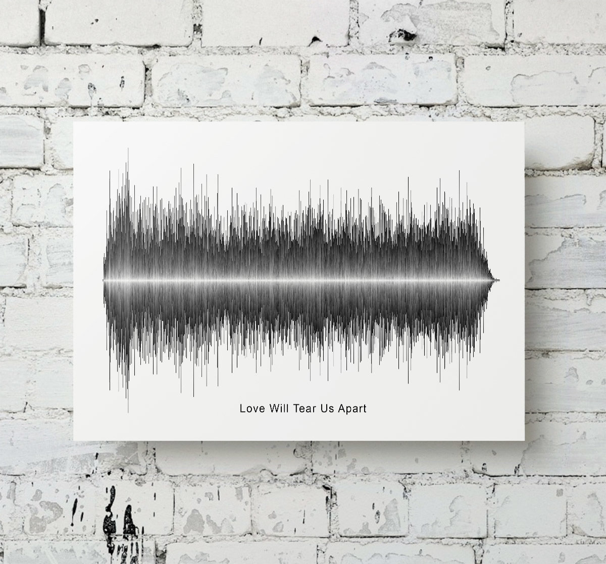 Joy Division - Love Will Tear Us Apart Aluminum Soundwave Art