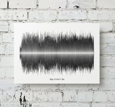 Weezer - Say It Ain't So Aluminum Soundwave Art