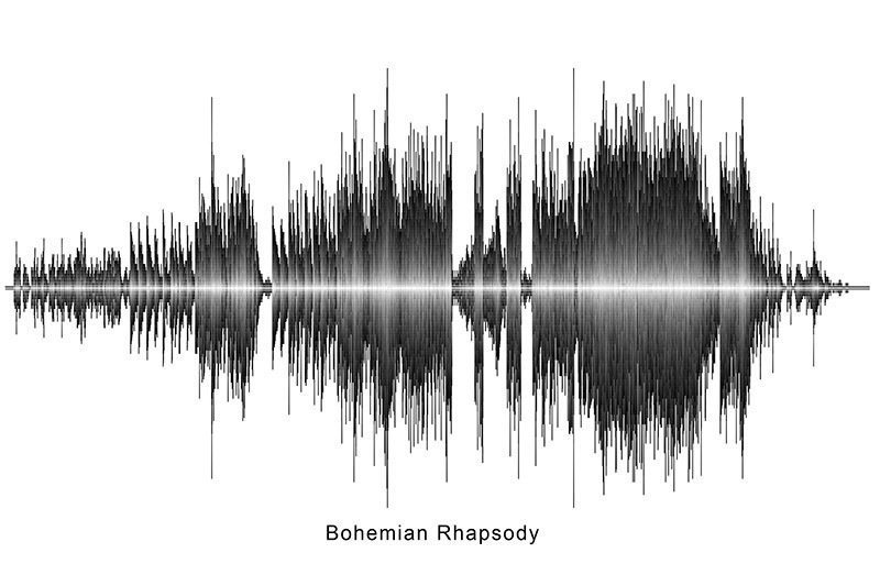 Queen - Bohemian Rhapsody Soundwave Art Download