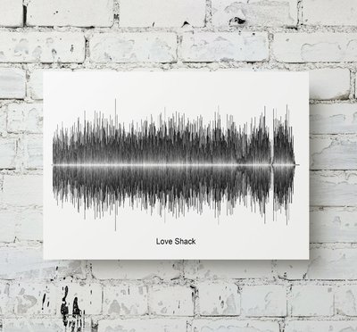 B52's - Love Shack Aluminum Soundwave Art