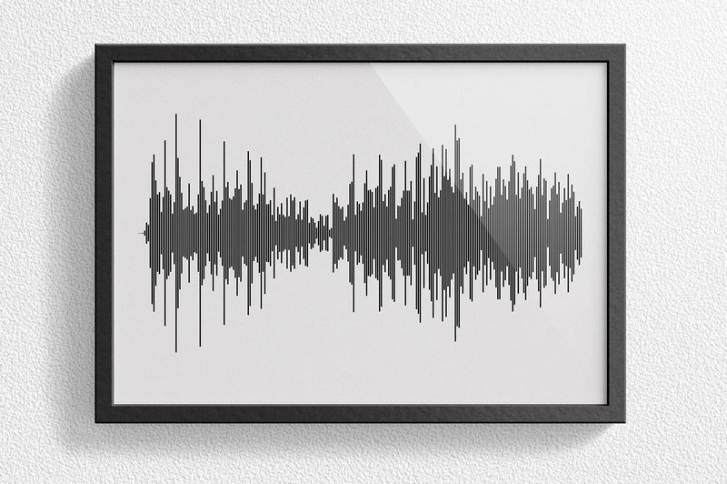 Soundwave Art Framed Print - preset designs Soundwave Art Framed Print - preset designs