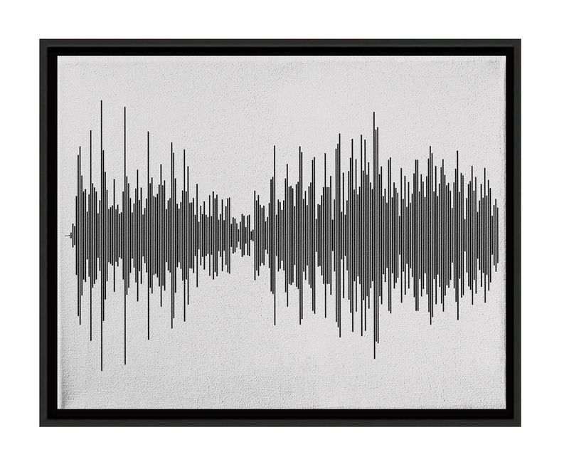 Soundwave Art Framed Canvas - preset designs