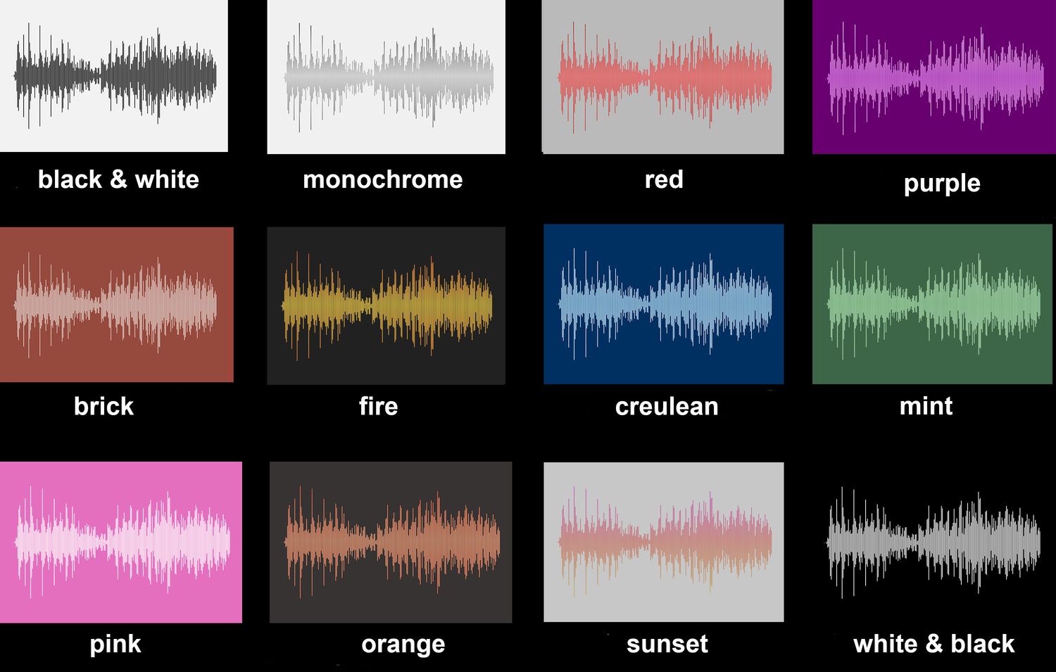 Any song into art - preset designs Any song into art - preset designs