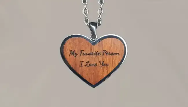Playable Ironwood Heart Necklace (No Soundwave)