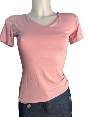 T-shirt petit scollo a V