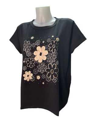 T-shirt flower CURVY