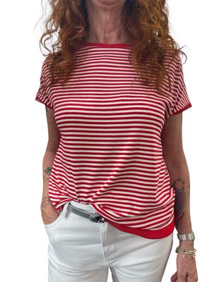 T-shirt velo righe