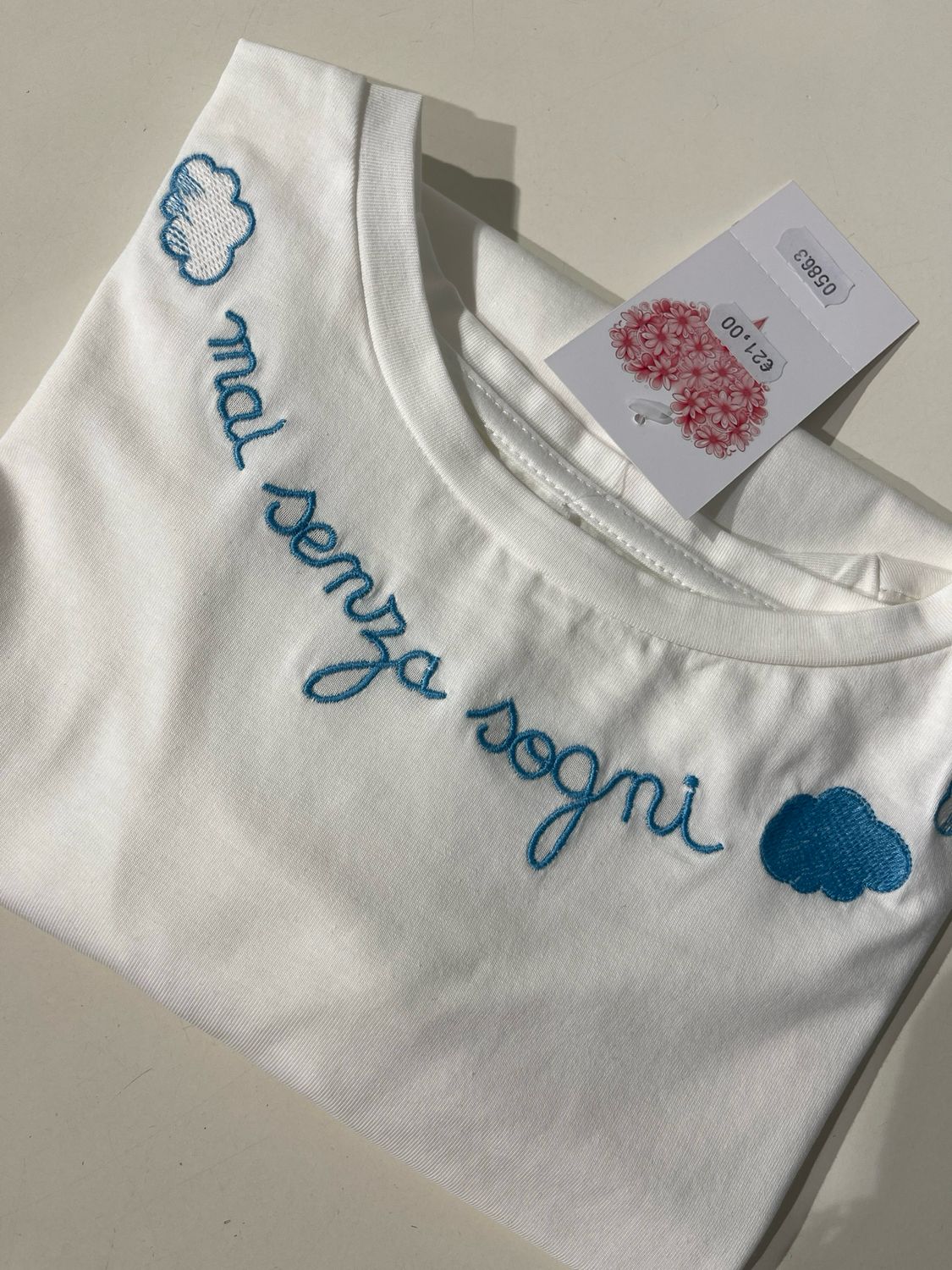 T-shirt &quot;Mai senza sogni&quot;
