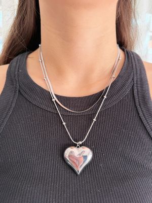 Collana filo doppio Love