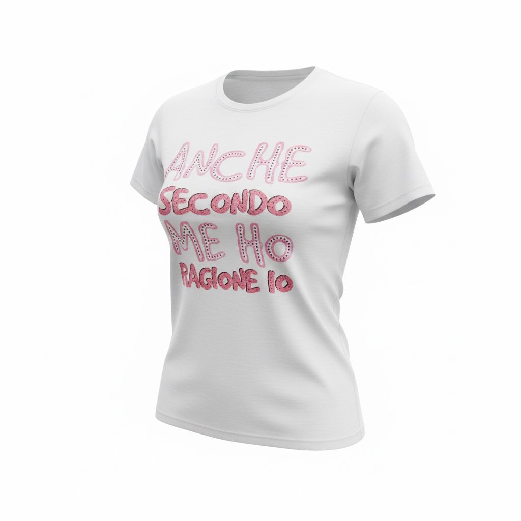 T-Shirt "anche secondo me ho ragione io"