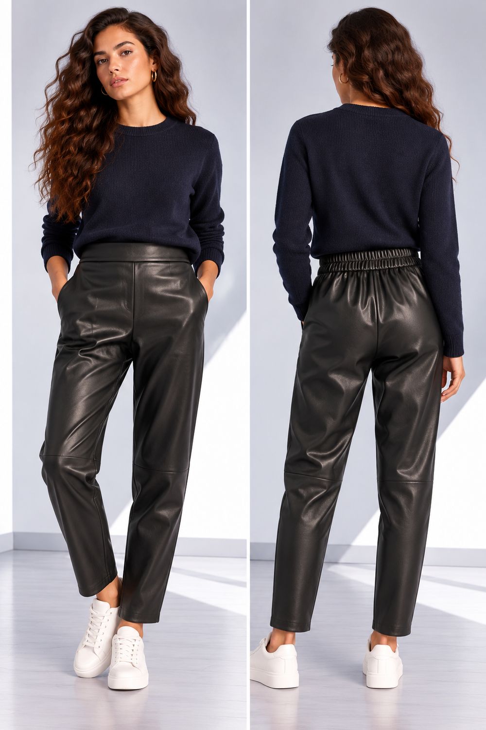 Pantalone ecopelle