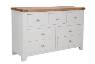 Melbourne French Grey 7 Drawer Chest