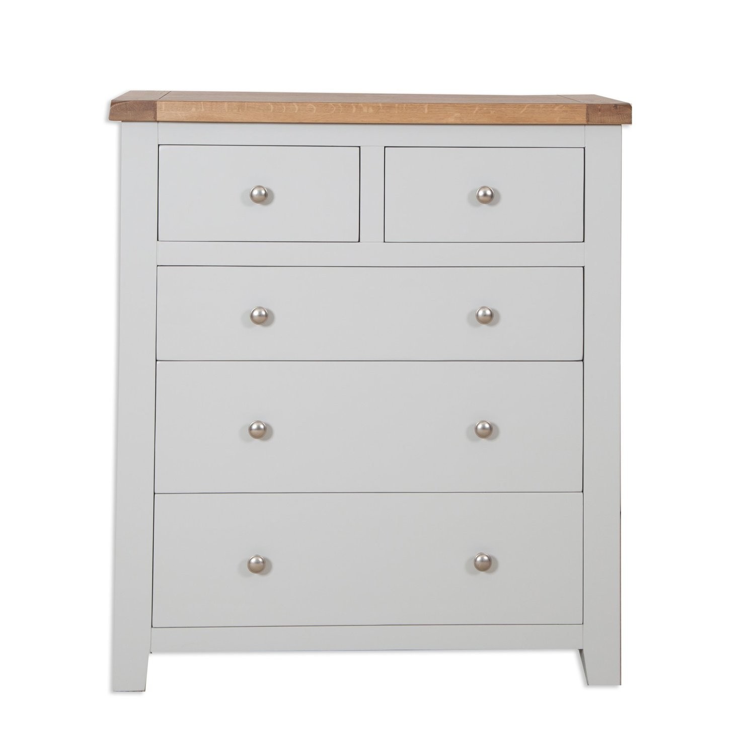 Melbourne French Grey 2 over 3 Chest of Drawers