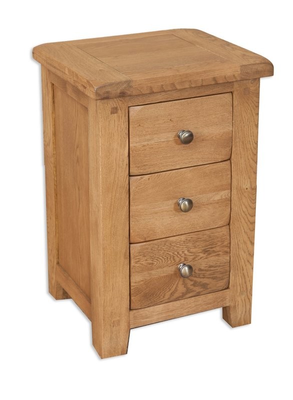 Melbourne Country 3 Drawer Bedside Cabinet